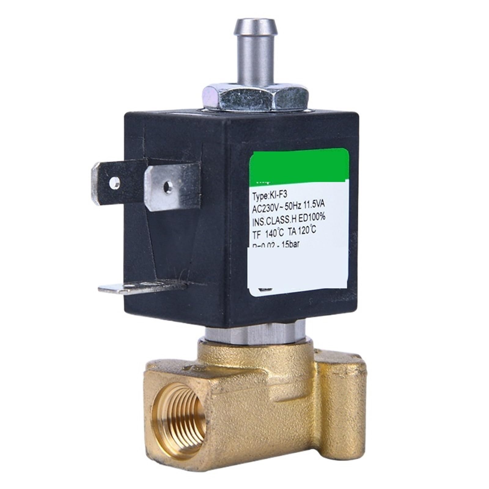 30 Uds KL-F3-T 1,2/2,0/2,3mm Válvula Micro Solenoide De Tres Vías Latón