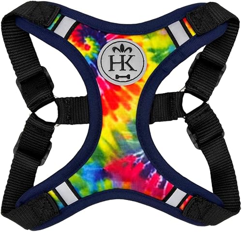 Miniatura 5 de Huxley & Kent Scout LoPro Arnés  Lucky Ducky (S, 8-14 libras)  Arnés de malla fácil de controlar para perros con tiras reflectantes para mayor