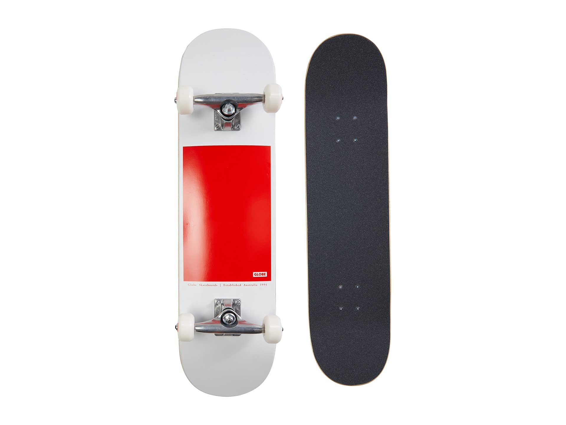Globe G0 Block Serif Skateboard 2022 White/Red