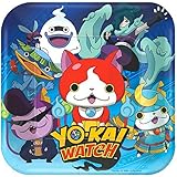 Amscan 541740 Yo-Kai Watch Square Plates, 7', Party Favor, Multicolor, One Size