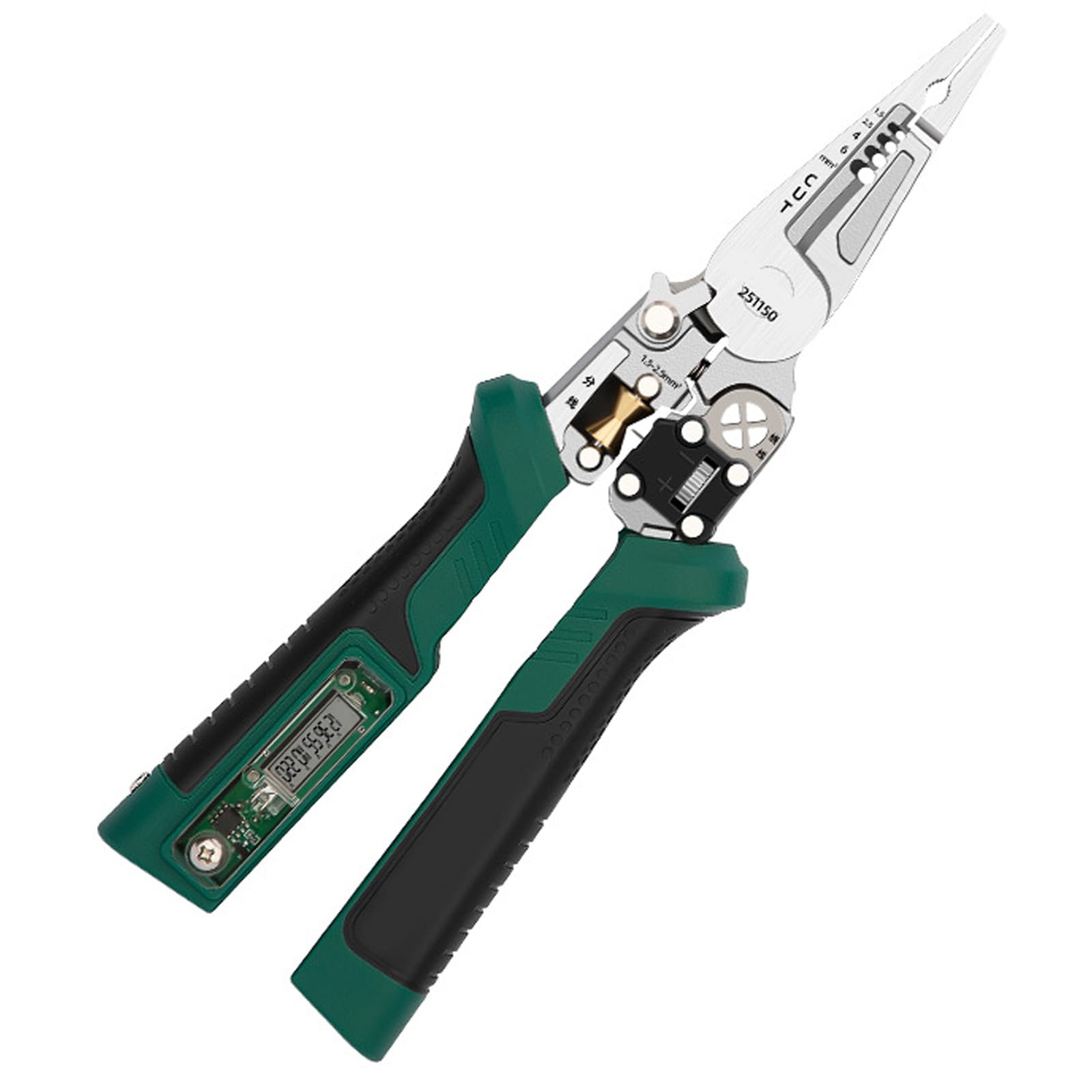 Professional Electrician Pliers with Voltages Tester Carbon Steel Wire Stripper for Secure Wiring Wire Crimper Tool