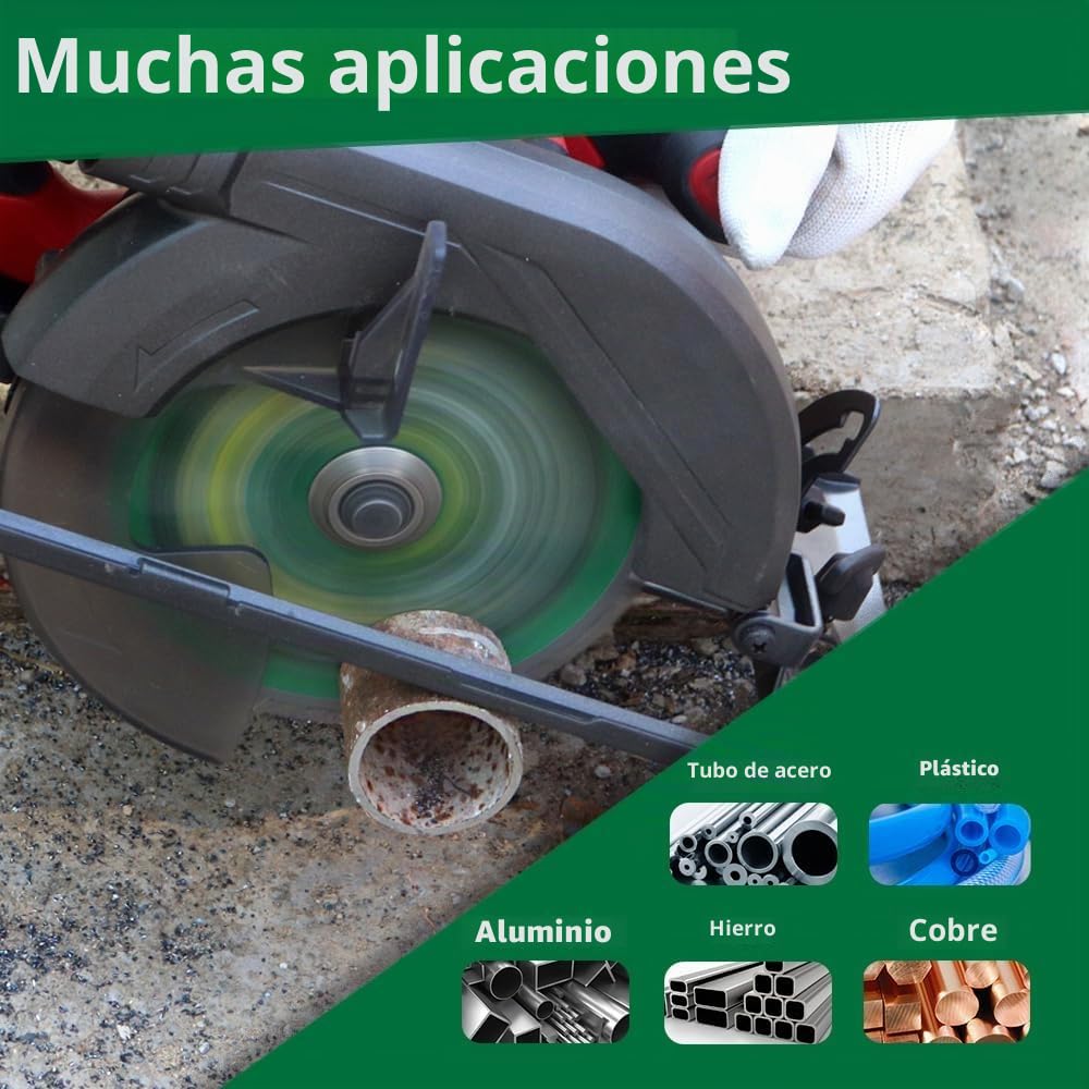 Hoja de Sierra Circular Aluminio 305 x 30 mm (con anillo 25,4 mm) 100T Disco Corte para Metales No Nerrosos Aluminio Plástico