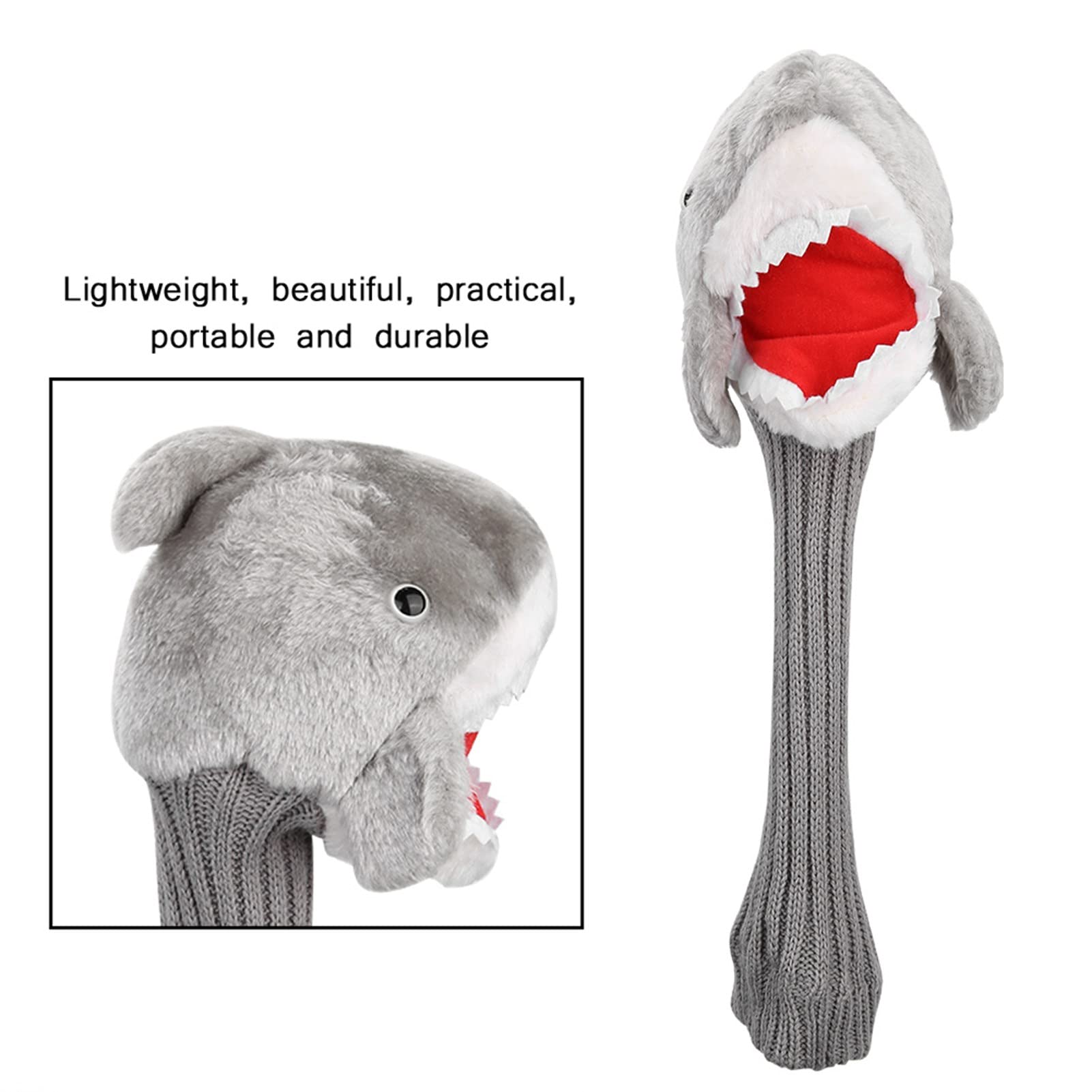 Shark Head Animal Wood Cover 3 y 5 Driver Headcover