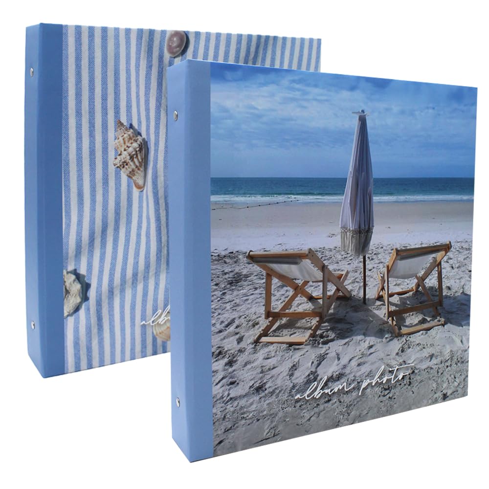 Lot de 2 classeurs photo à pochettes Plage 400 photos 10x15