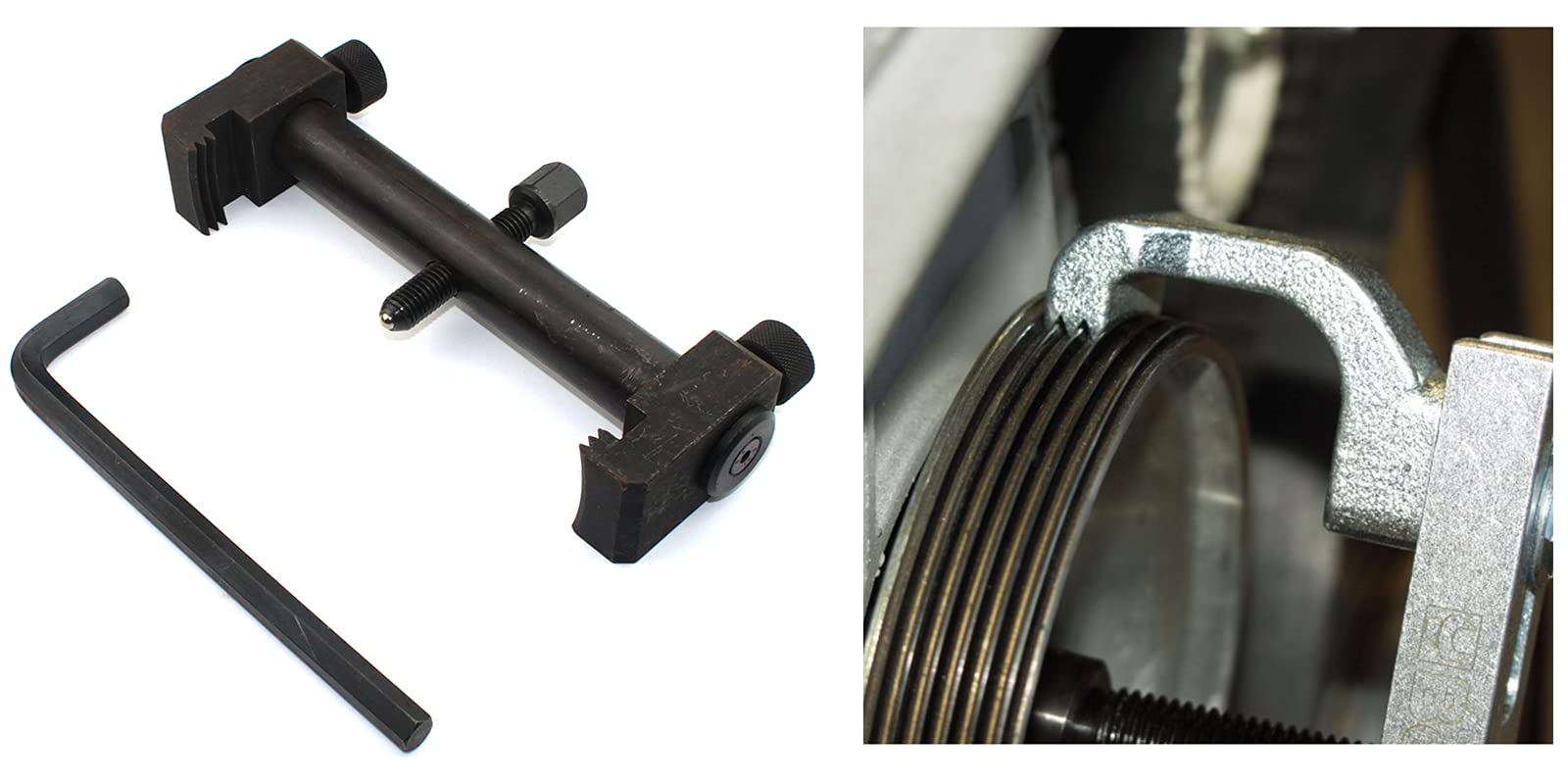 CLICLED Estrattore pulegge scanalate 40-168mm Albero Motore alternatore Regolabile