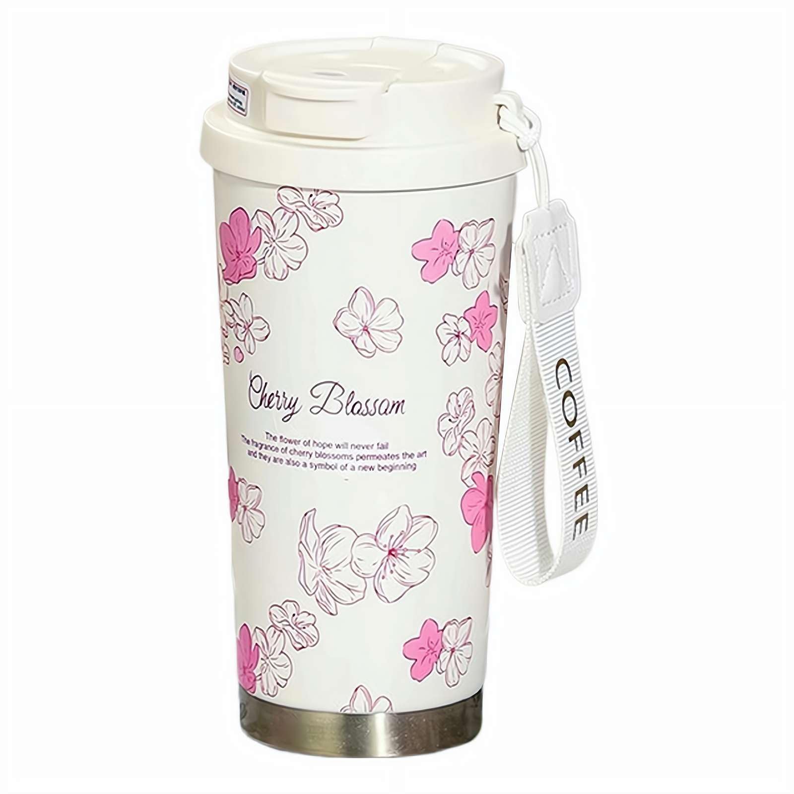 Amazon.co.jp: ストロー付きタンブラー セラミックコート 蓋付き真空