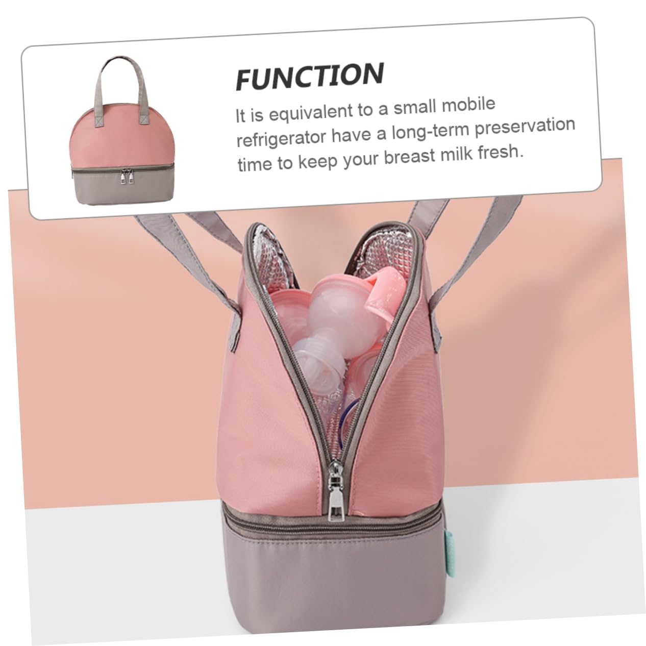 Abaodam 3pièces à Lait Maternel Portable De Conservation pour Allaitement avec Capacité Optimisée pour Mères pour Transport De Lait Frais Déplacement