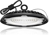 Vista 1 de HYPERLITE High Bay Lights Commercial: 200W Hi Bay LED Shop Lights for Workshop - Waterproof UFO Light for Damp Places and Harsh Environments