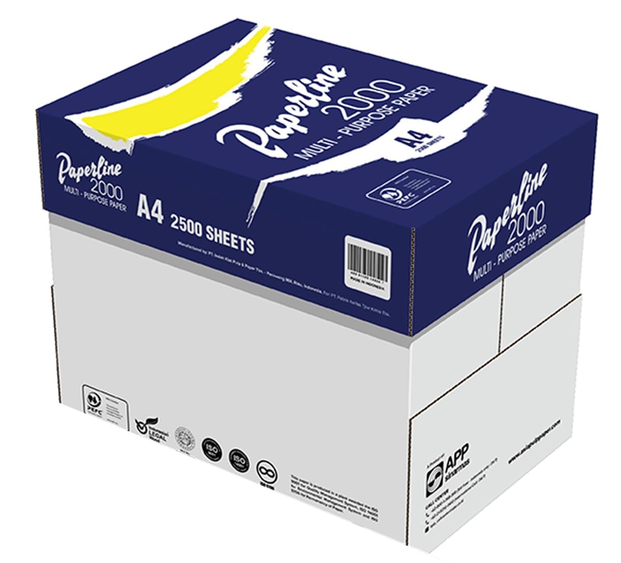 A4 Paper | Office A4 75 GSM | Printer Paper | Copy Paper Ream | Multipurpose Laser Mono | 210x297mm | White | 5 Reams - 2500 Sheets