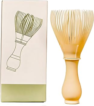 Resin Matcha Whisk Chasen Brush Tools for Matcha Green Tea Powder Reusable Powder Whisk Prepare Japanese Matcha Tea Yellow-1