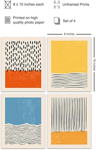 Miniatura 2 de Abstract art Wall Art & Decor - Mid-century modern Wall Art - Retro Geometric Shapes Wall Decor - Minimalist Wall Decor - Gallery Wall Art - Collage