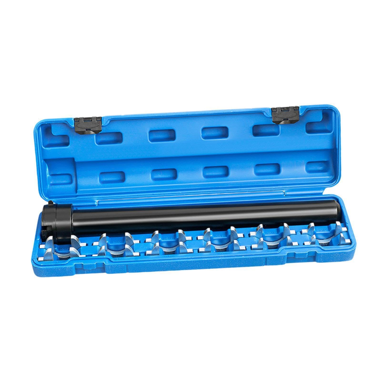 Kit completo per la rimozione dei tiranti interni con 12 adattatori Crowfoot e soluzione di stoccaggio per meccanici e riparazione fai da te di