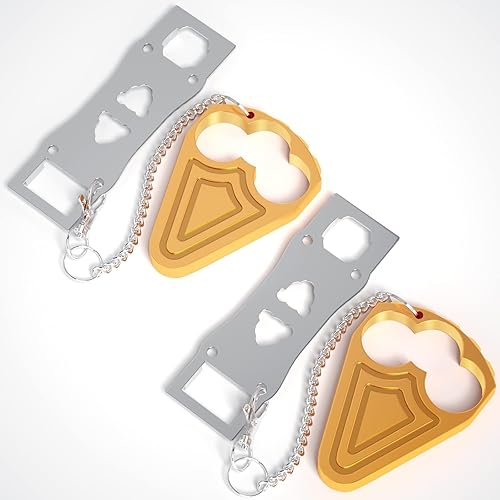 Miniatura 1 de 2 Pack Portable Door Lock for Hotel Door Safety- Metal Hotel Door Locks for Travelers Security-Travel Door Lock Latches & Bolts for Additional