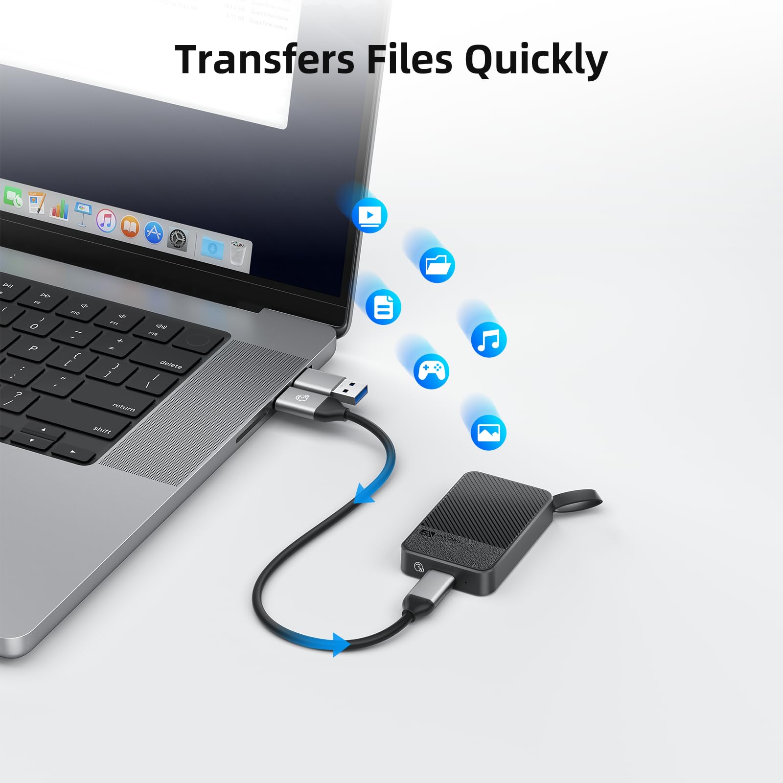 SAN ZANG MASTER Externe SSD 1TB - Portable Festplatte USB-C