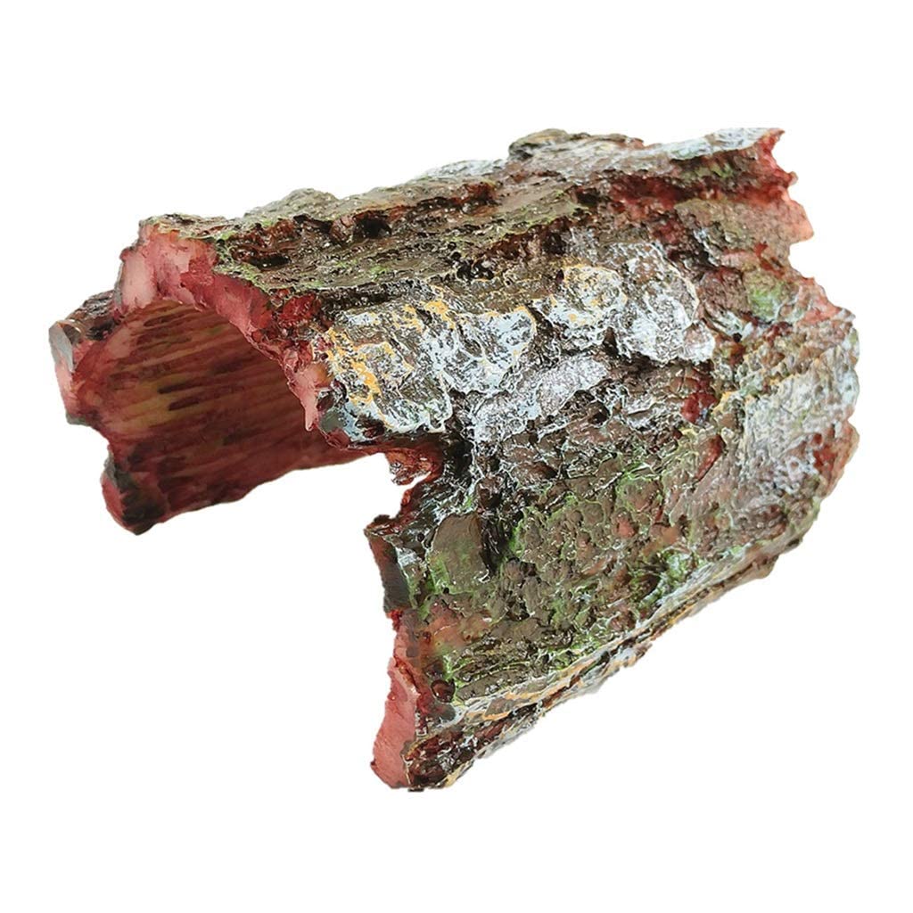 Corteza de escondite de Reptiles, Caja de Cueva de Reptiles, decoración de hábitat, Tortuga, Lagarto, Serpiente, escondites de Peces, pecera trepadora, Acuario, paisajismo