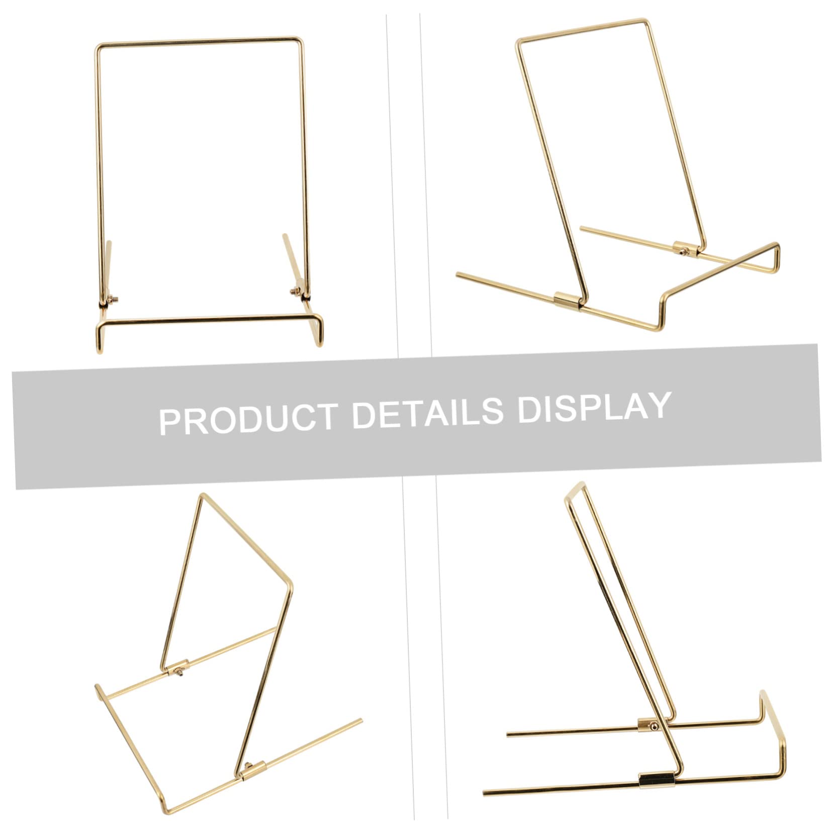 PRETYZOOM Easel Display Stand Shirt Display Rack Stainless Steel Holder for Store Windows