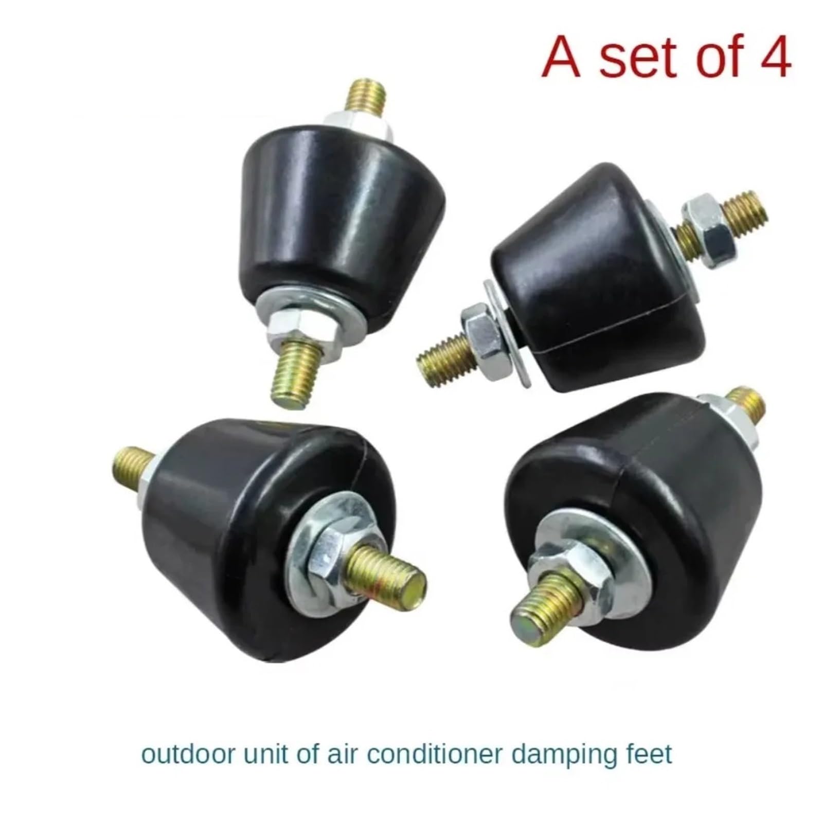 Juego de cuatro soportes for aire acondicionado, patas amortiguadoras for aire acondicionado, unidad exterior de aire acondicionado con absorción de impactos