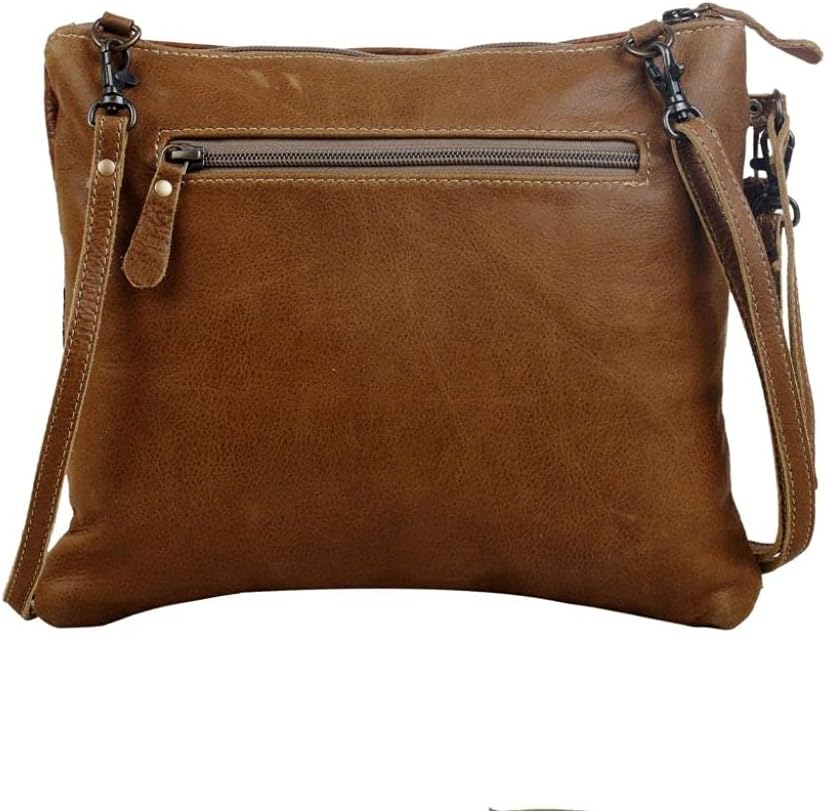 Myra Bag Liminal Cowhide Bag Upcycled Cowhide & Leather S-2837 - Image 4