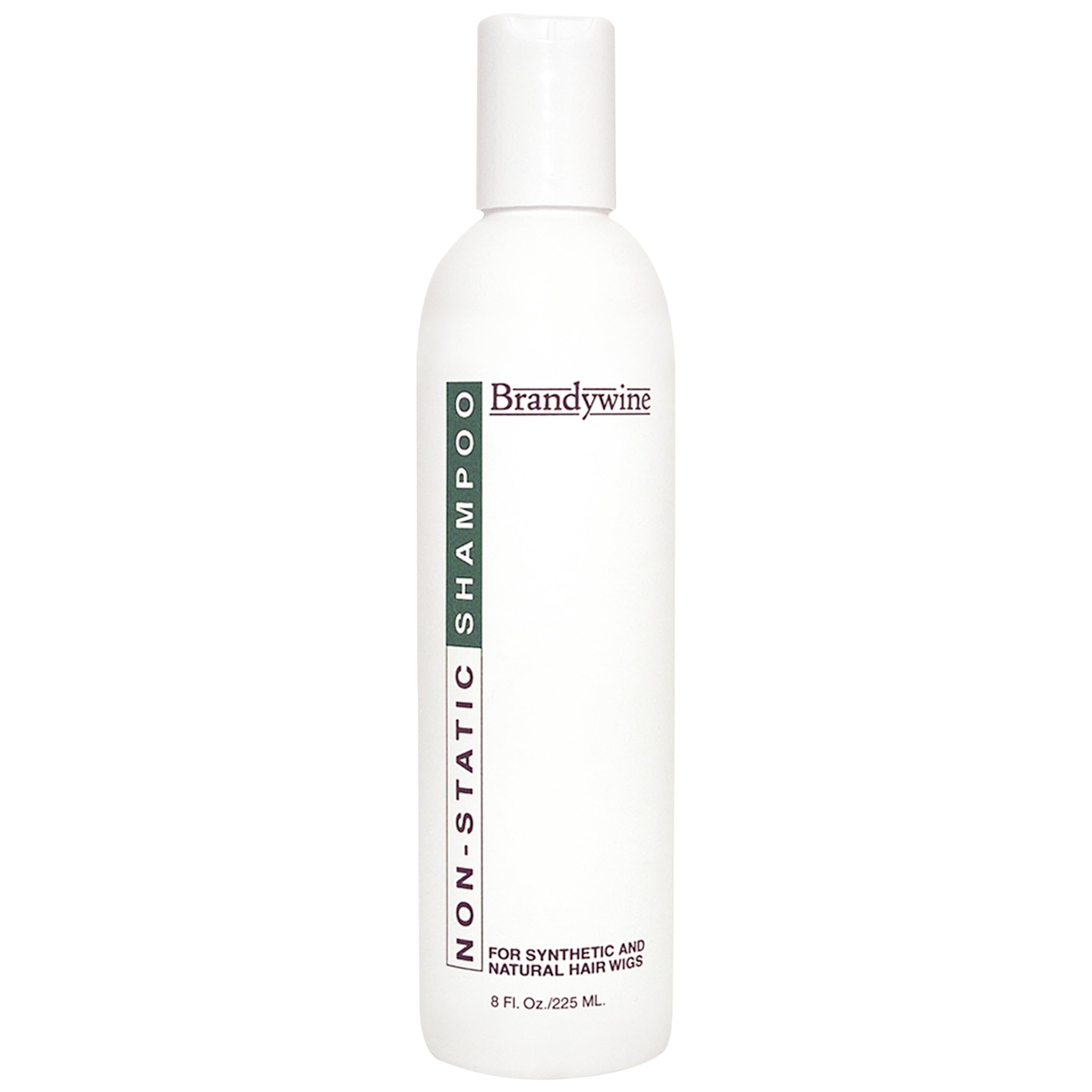 Brandywine Non Static Shampoo, Hair Cleanser for Synthetic & Human Hair Wigs, Hairpieces & Extensions - 8 Fl Oz