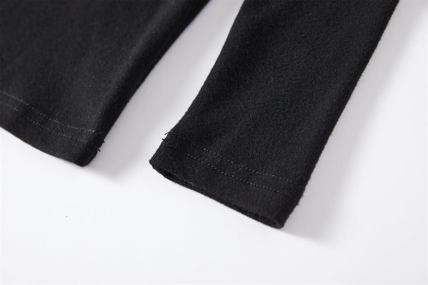 Niyage Girls Cotton Long Sleeve T-Shirt Toddler Comfort Soft Thick Basic Crewneck Tee Tops with Ruffles Trim - Image 5