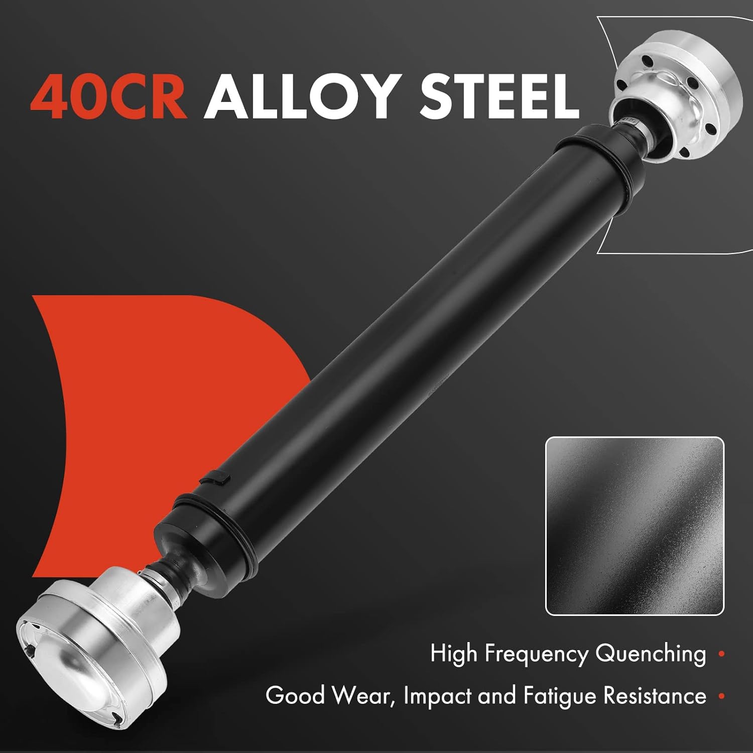 A-Premium Front Complete Drive Shaft Prop Shaft Driveshaft Assembly Compatible with Jeep Grand Cherokee 2012-2018 & Dodge Durango 2018 6.4L, AWD, Replace# 05038553AD, 5038553AE