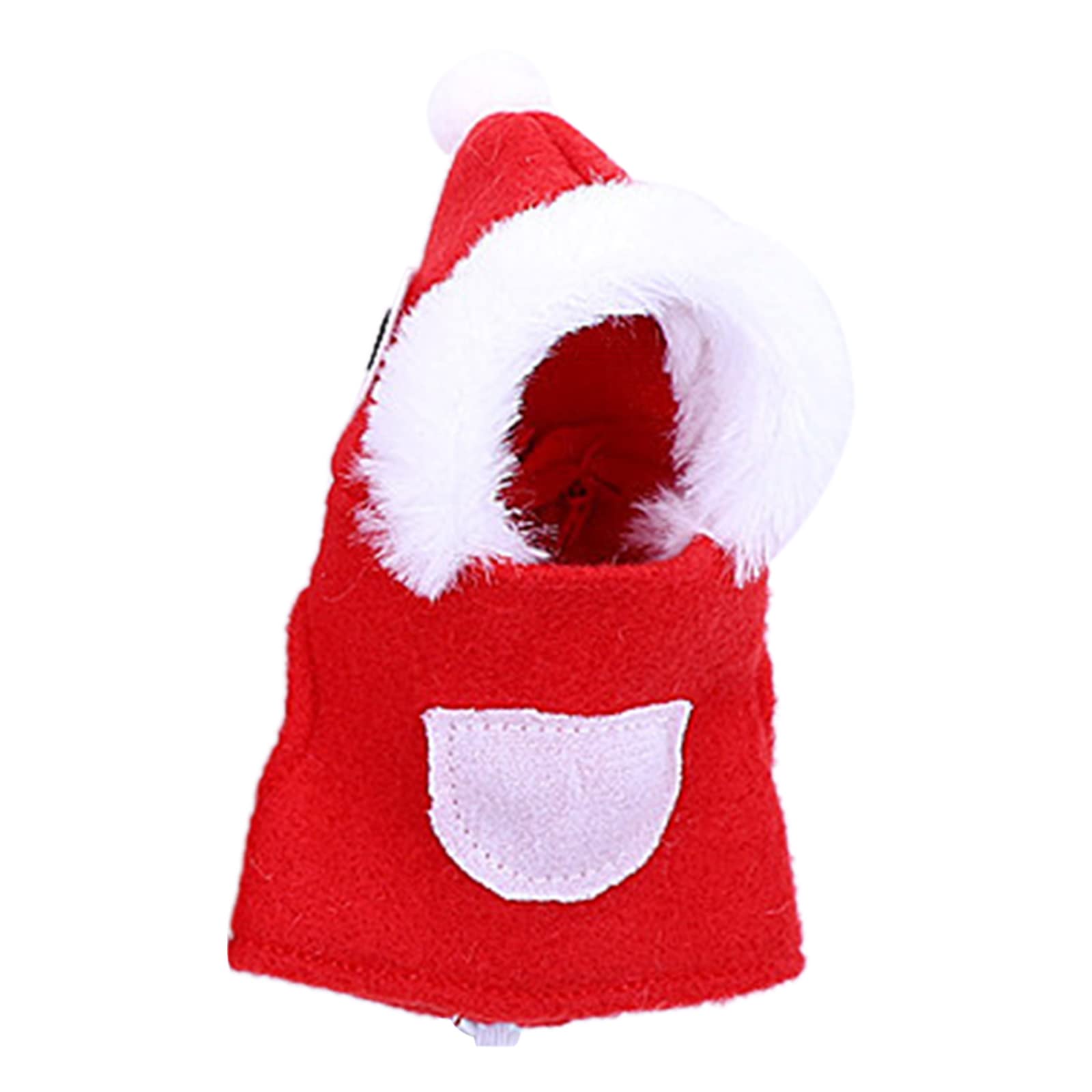 NEWFT Christmas Birds Clothes Winter Warm Parrots Clothes Soft Dress Up for Parakeets Cockatiel Festival Costume