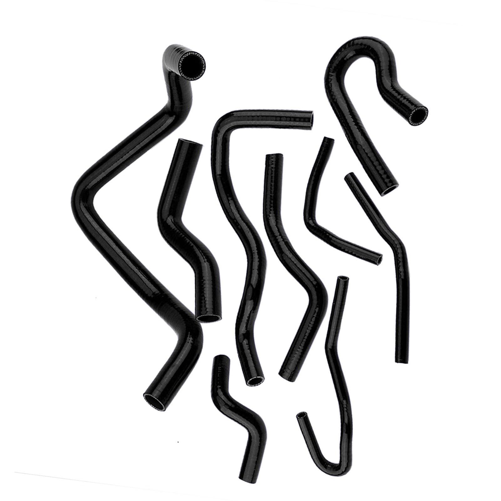 Kit 9 Tubi Radiatore Silicone Nero D15 D16 EG EK SOHC 1992-2000 | Raffreddamento Motore Resiste 260°C / 5,8 Bar, Senza Modifiche Per Tuning E Manutenzione Auto