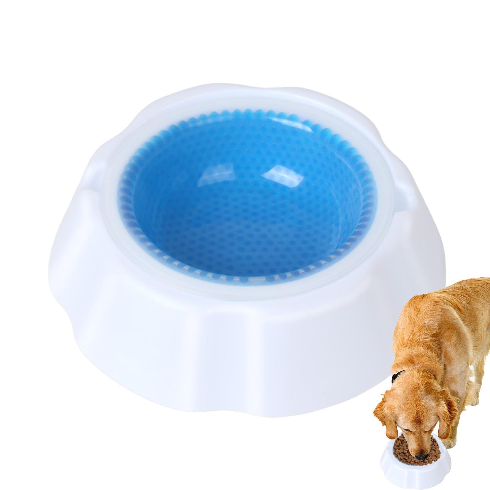 Pet Cooling Bowl – frózen Food Water Dish, Summer Refresh Feeder, Anti Heat Design | Cooling Gel Effect System, Hydration Feeding Solution for Dog Cat Use