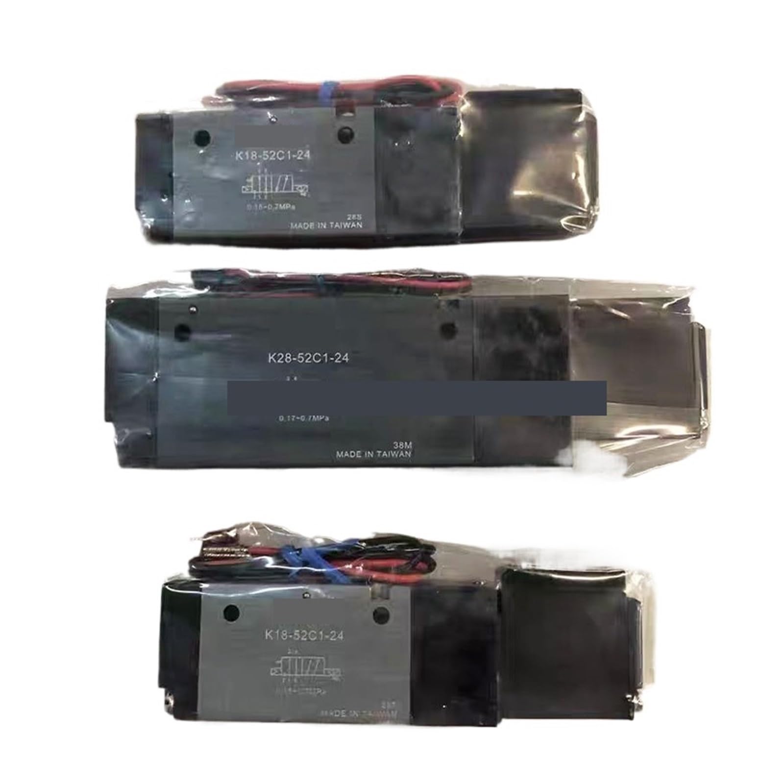 Électrovanne K18-52C1-24 et K28-52C1-24 bobine 24V pour circuit pneumatique