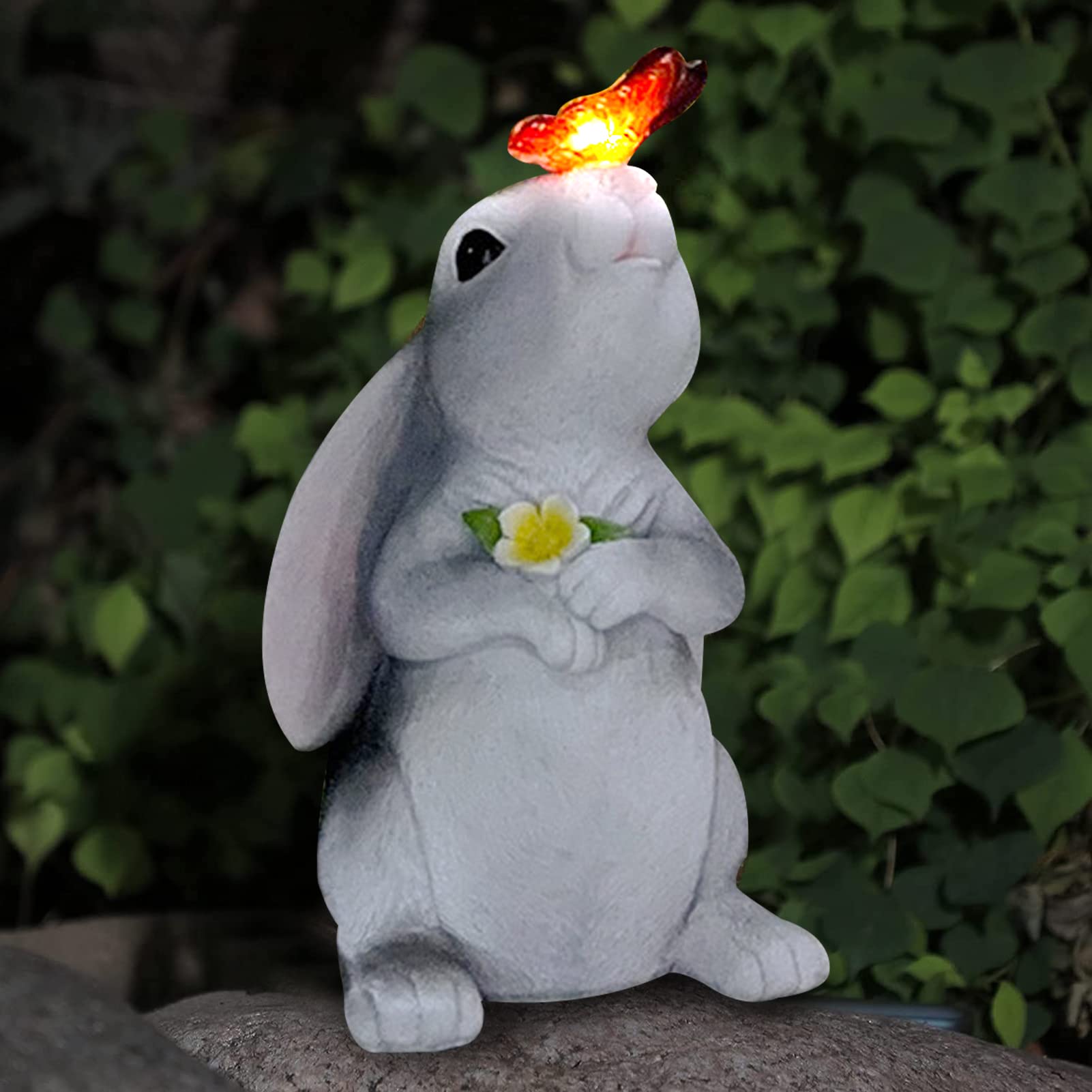 Set Di Quattro Luci LED A Energia Solare A Forma Di Uccello Robin Statue In Resina Decorazione Da Giardino Solare Impermeabile Adatta Per Esterni Patio Balcone 84728767