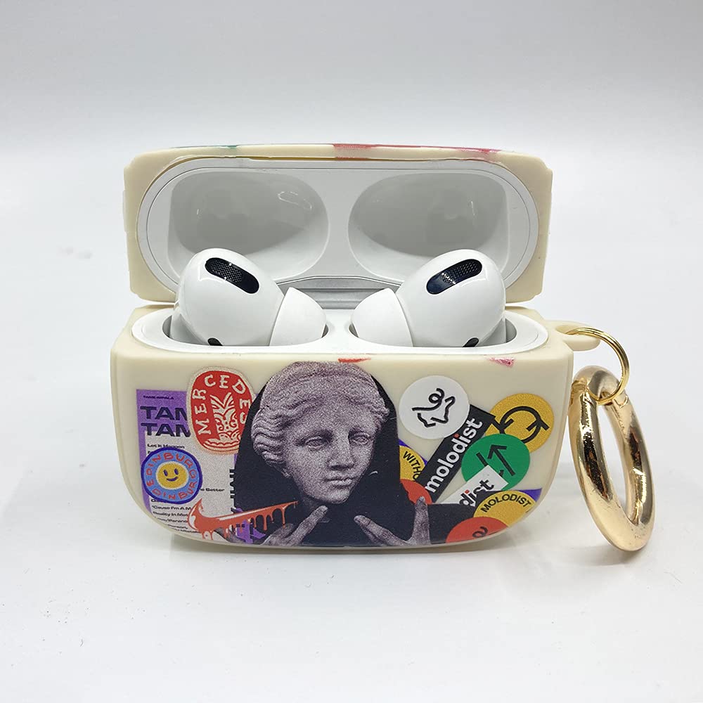 Amazon | NikalaJP AirPods Pro ケース TPU 耐衝撃 アーティスト