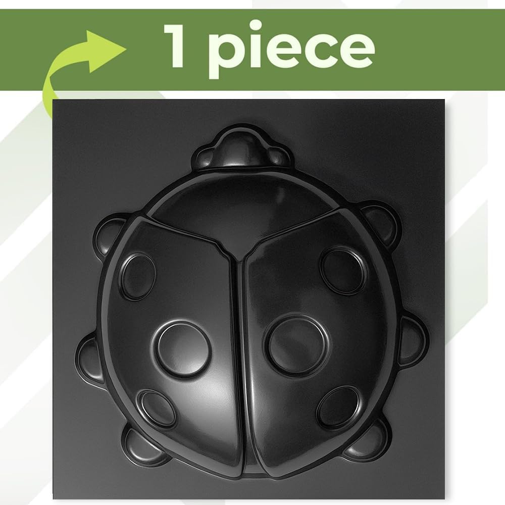 3D Ladybug Concrete Mold Cement Plastic ABS 2mm - Ladybug Mold for Cement - Concrete Molds and Forms Animals Reusable