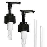 MaisoNovo Soap Pump Replacement - 2X Black Plastic Pumps - Pump Dispenser - Soap Dispenser Pump Replacement - Stainless Steel Soap Pump - Pump for Soap Dispenser