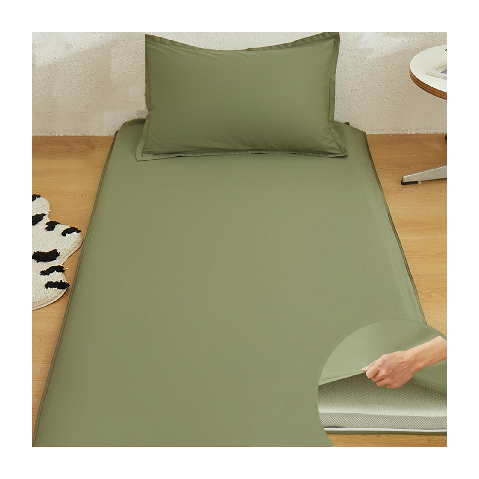 Funda de futón de algodón para evitar manchas protector infantil lavable 90x200 con cremallera