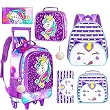 FTJCF 8PCS Rolling Backpack06