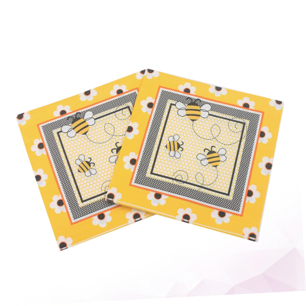 Servilletas de Papel Impresas Abejas de Colores, 100 Piezas