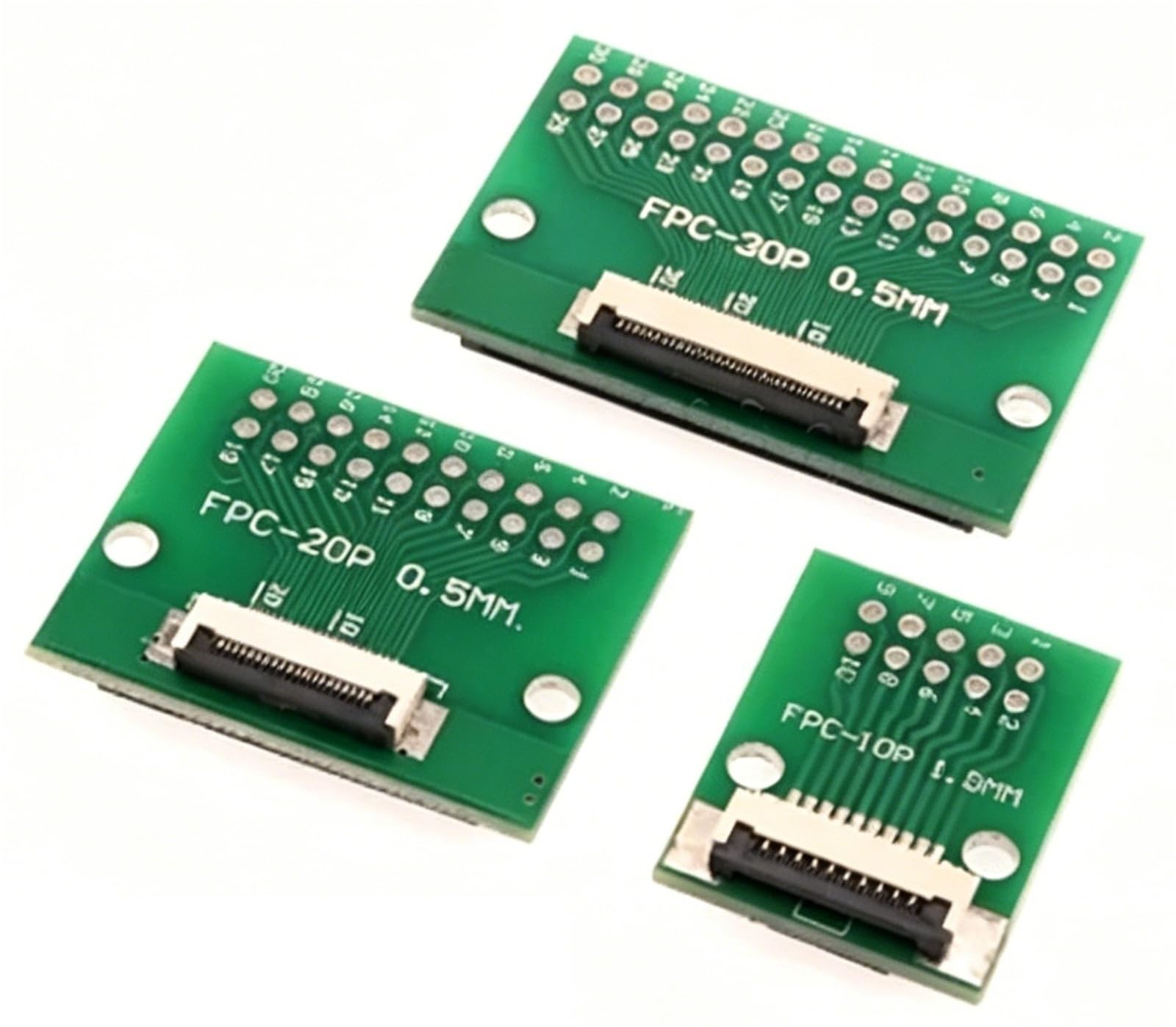 Carte adaptateur 0.5/1.0MM à 2.54MM, connecteur soudé 4/5/6/8/10/12/14/16/20/26/3040/45/50/60 broches