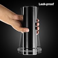 Vista 6 de Smart Drinkware - Termo al vacío de acero inoxidable, termo digital con pantalla LED, temperatura inteligente, botella de agua (rosa)