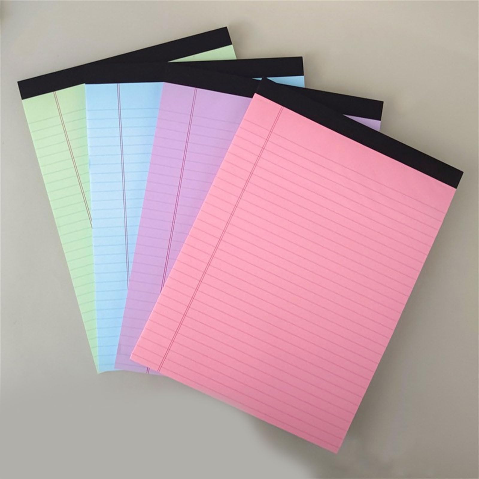 4 blocchi per appunti strappabili legali blocco graffio libro di carta da scrittura quaderni forniture scolastiche blocco note colonna foderato blocco note carta a righe strappare