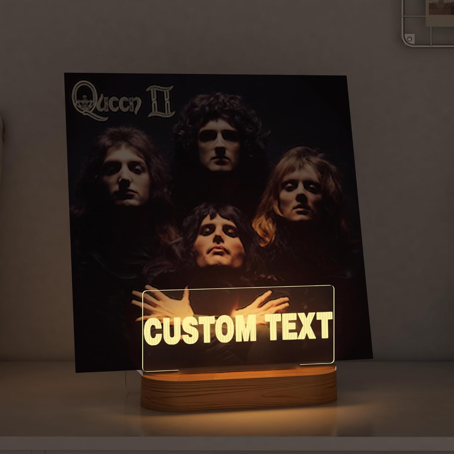 Amazon.com: Customize Light up Personalised Vinyl Record Stand, Lampeez ...