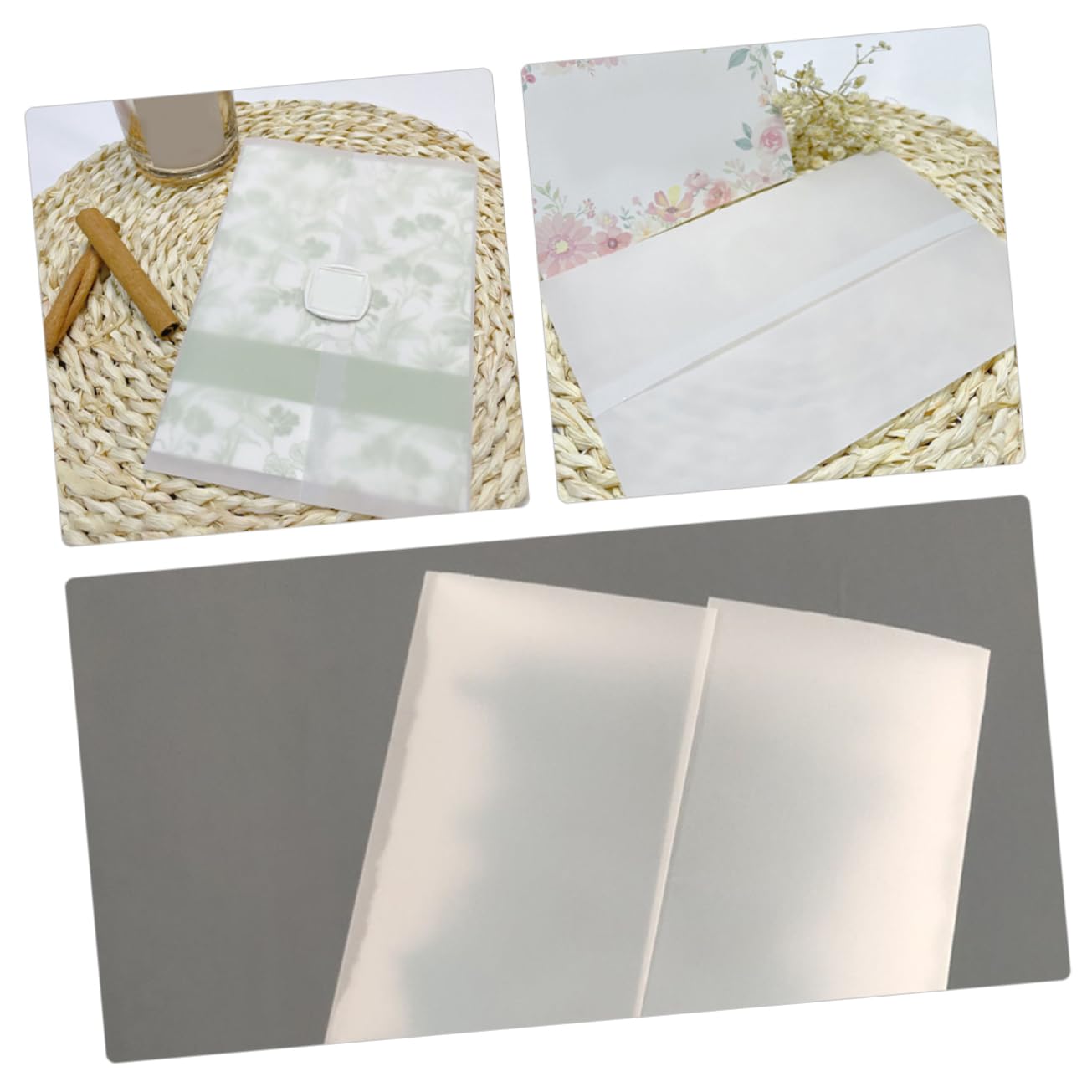 TEHAUX 100piezas Invitación de Boda Sobres para Invitaciones Sobres Decorativos para Boda para Tarjetas