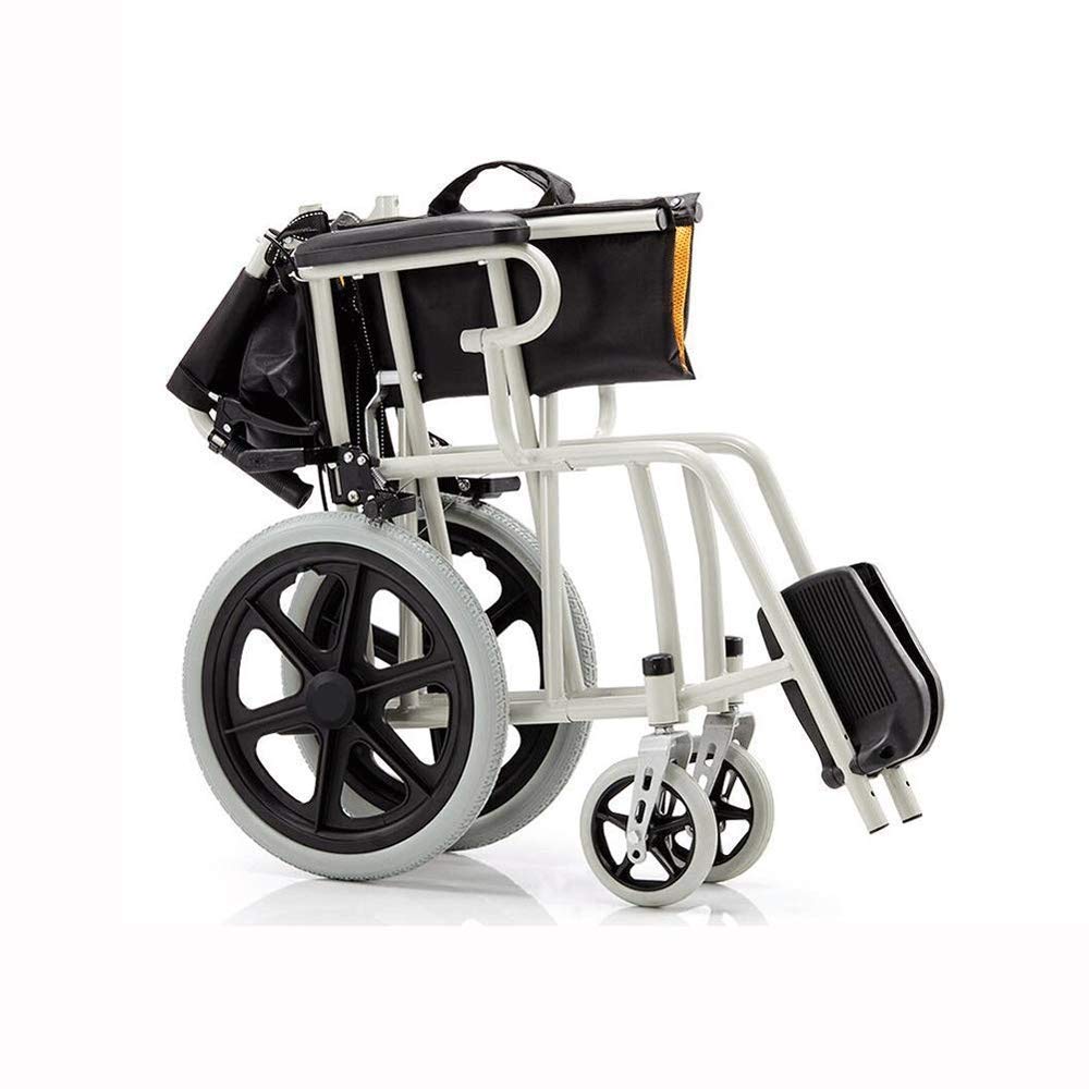 Silla de Ruedas Manual Ligera con Frenos de Mano Completos