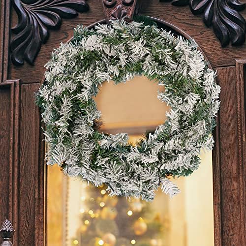 GloBrite 60cm Christmas Wreath with 30 LED Lights | Christmas Door Decorations | Christmas Garland Door Wreath, for Window, Wall Decor, Christmas Decorations & Christmas Gifts