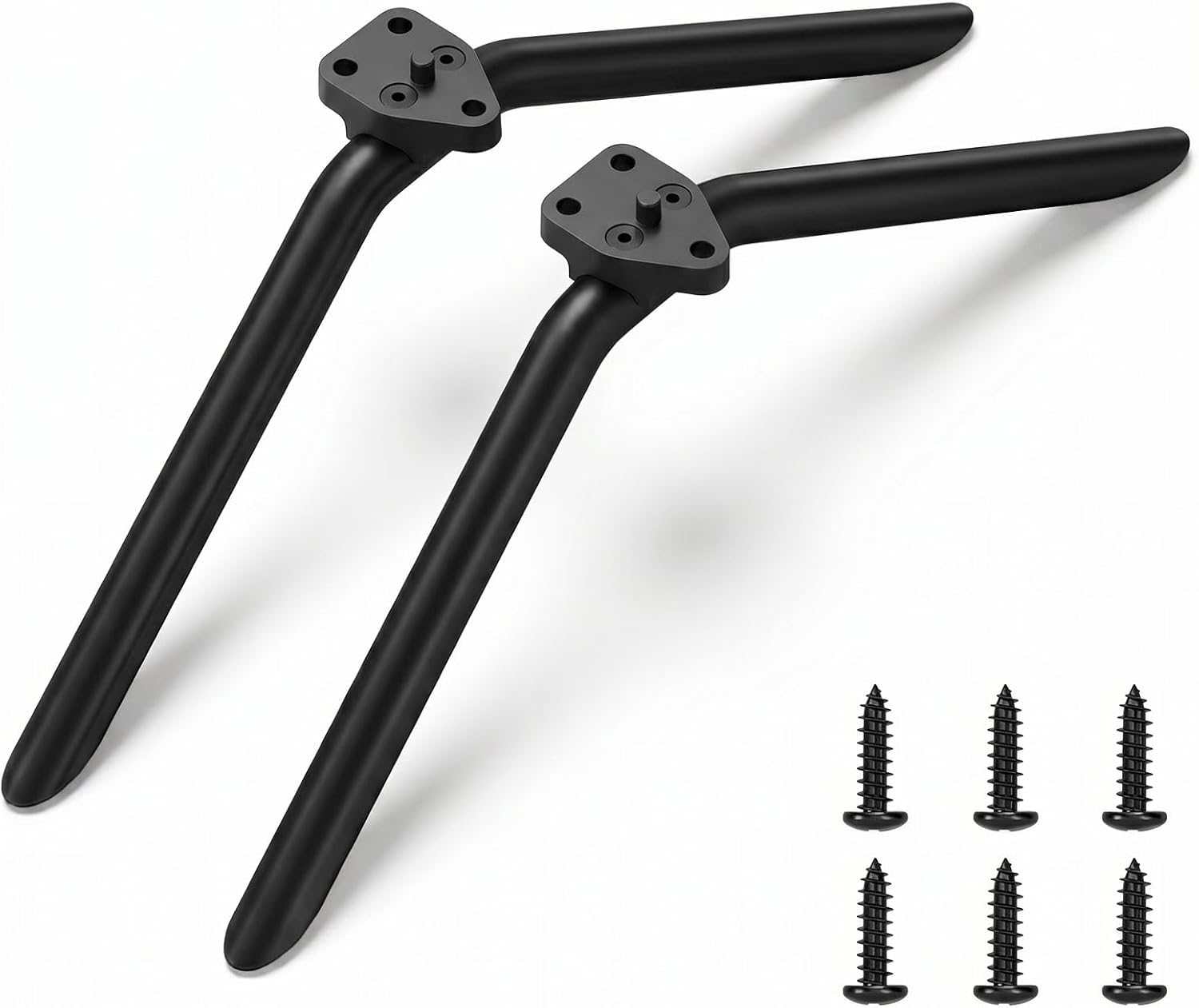 Yaotieci Metal TV Legs Only for Onn 100068378 & 100012587 – Replacement TV Stand Legs for Onn Roku TV Listed wr Anti-Slip Pads, Easy Installation, Heavy Duty Base wr Screws & Instructions