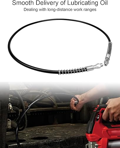 Miniatura 4 de Manguera de pistola de grasa NPT de 18 pulgadas de 48 pulgadas de repuesto 49-16-2647 apta para Milwaukee 2646-202646-21CT2646-22CT M18 Pistola de