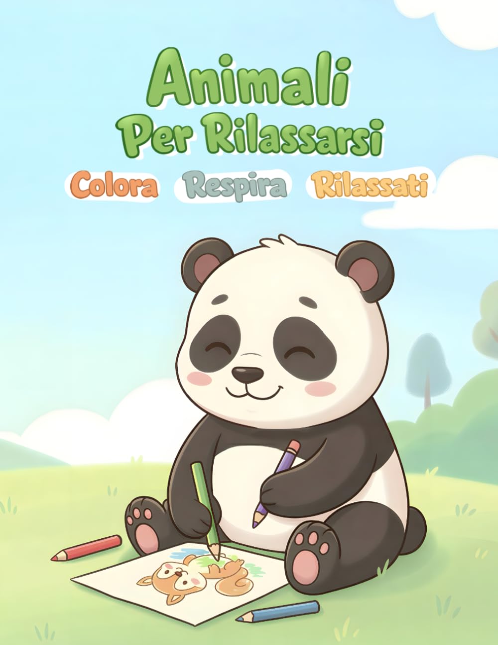 Animali Per Rilassarsi: Libro da colorare mindfulness per bambini dai 4 agli 8 anni