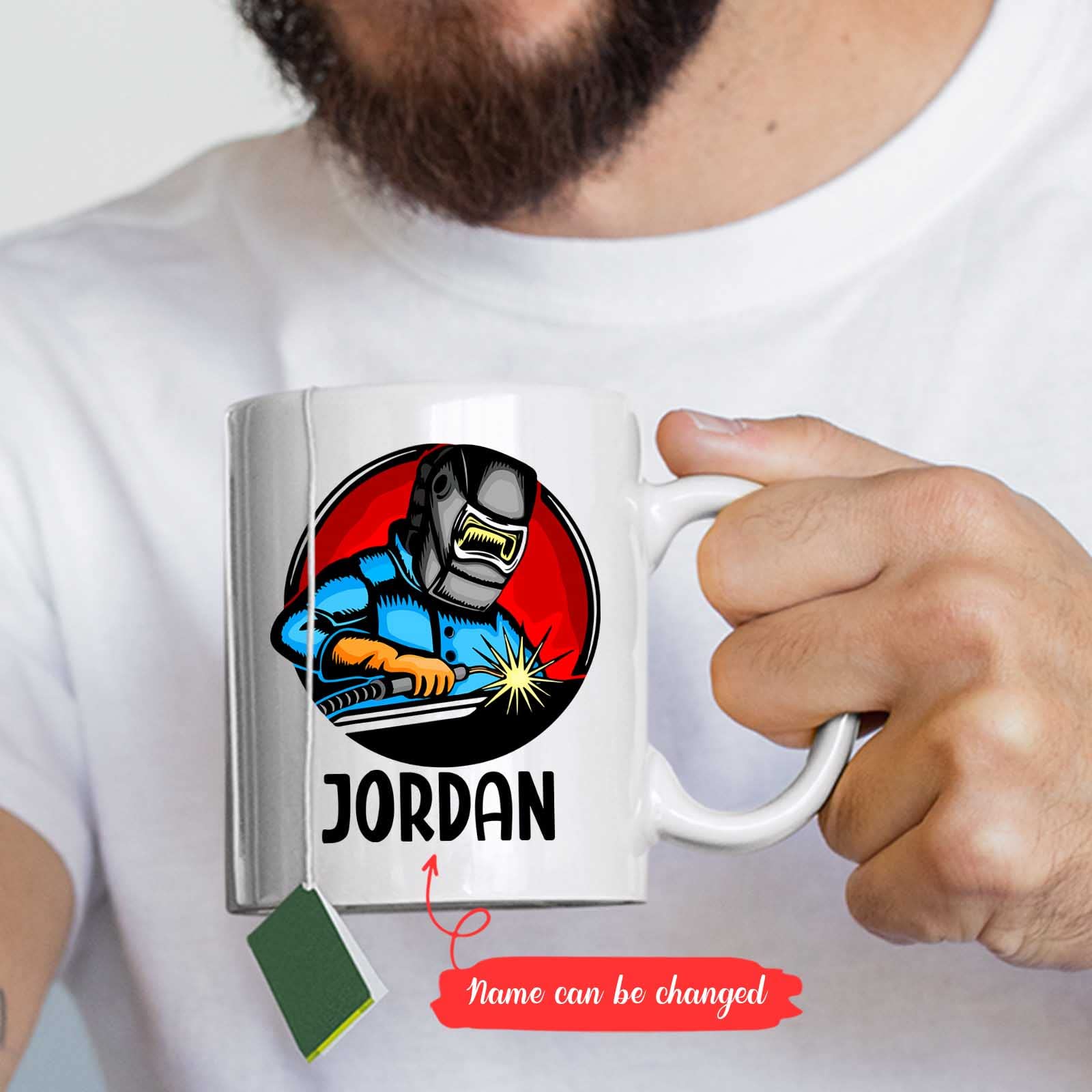 Personalized Welder Coffee Mug, Welder Mug, Welder Gift, Gifts For Welders, Welder Birthday Gift, Gifts For Dad, Welder Coffee Cup, Welding Mug, Welding Gift, White Ceramic Cup 11Oz 15Oz