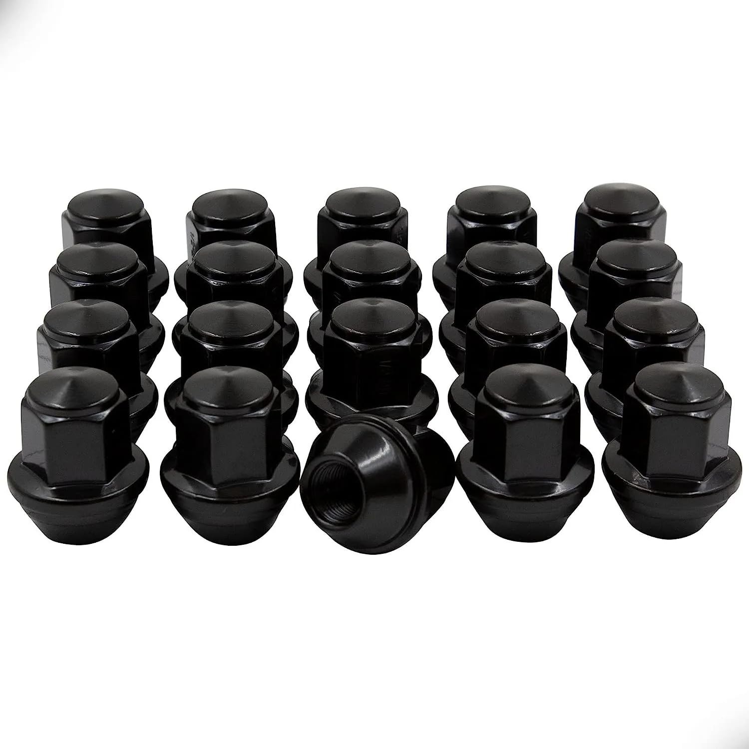 Nakrętki do Kół dla Forda Mustanga Explorera Edge Maverick, 20 szt. nakrętek kół M14x1,5 o wysokości 37mm, 13/16" z łbem sześciokątnym 21mm