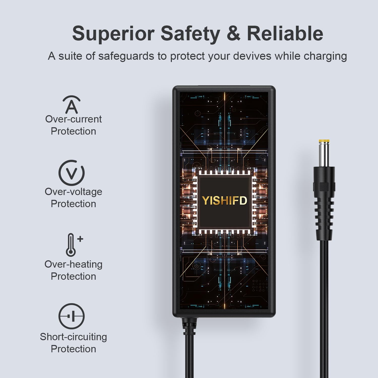 Alimentatore 12V 5A 60W Universale - Per LED, TV, Telecamere E Altri Dispositivi - Foto 7