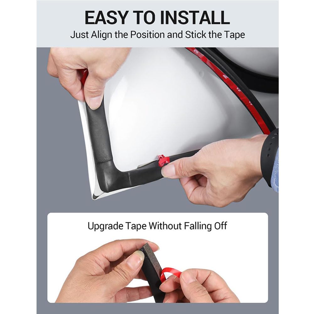 Kit di guarnizioni insonorizzate per portiera Auto per Tesla Model 3 Highland 2024 2025, Striscia di Guarnizione in Gomma per Correnti d'Aria Kit di riduzione del Rumore del Vento